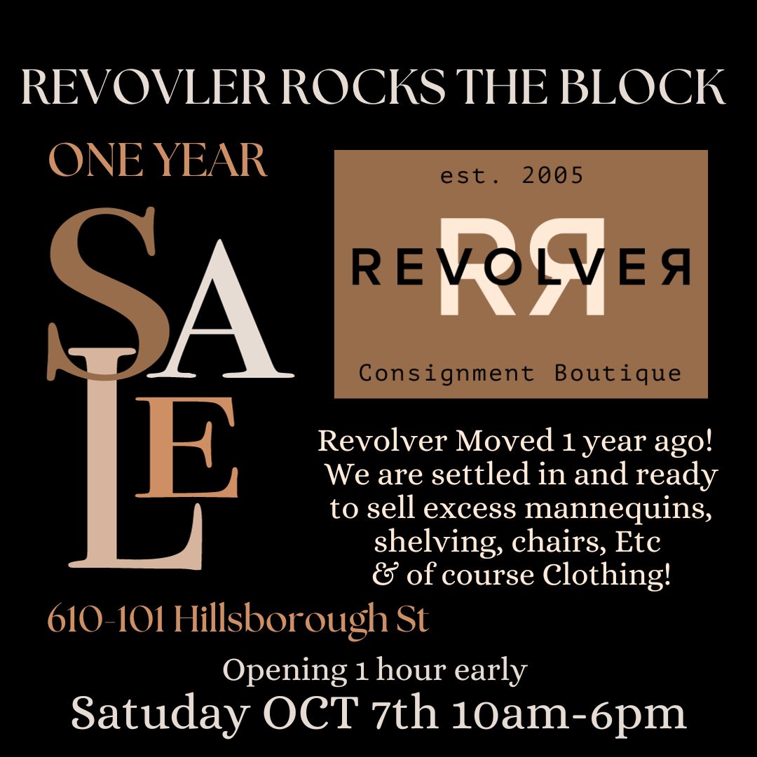 Revolver Rocks the Block Sale 1 year in Revolver Boutique