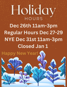 Holiday Hours 2024-2025