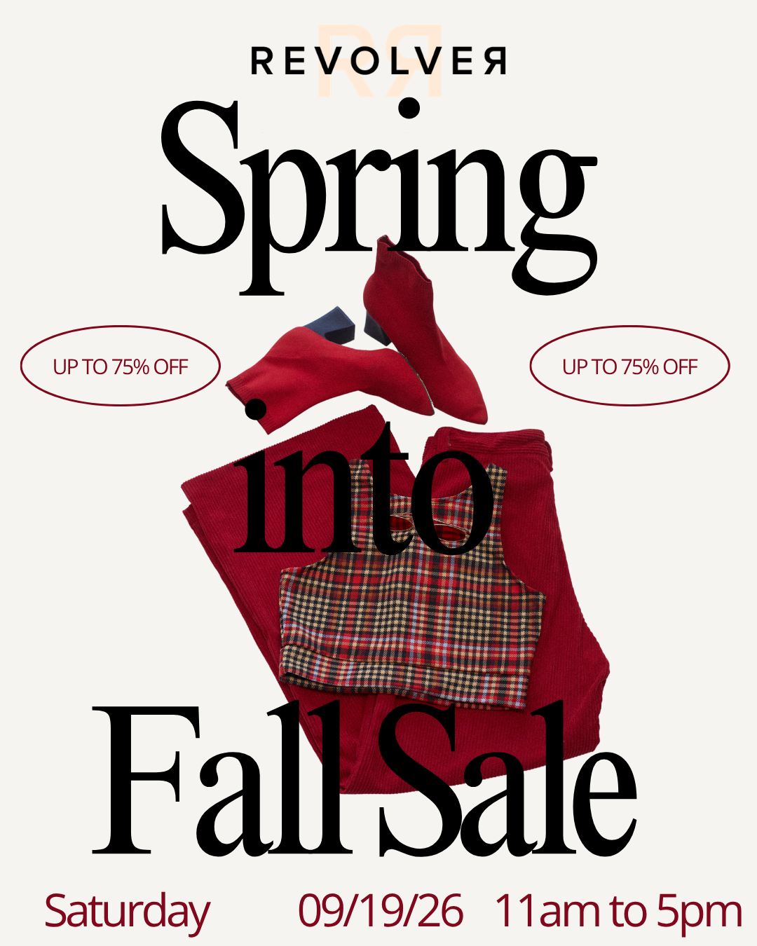 September Sale Saturday the 19th 2026