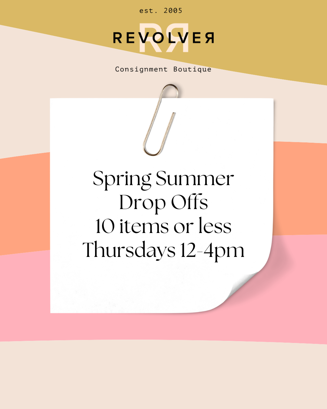 Spring Summer Drop Offs