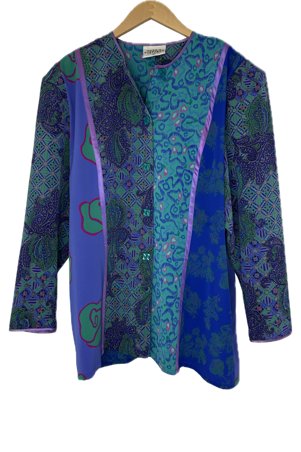 Pre-Owned Maggie Shepherd- Mint/ Purple Multi- Set- Sz L