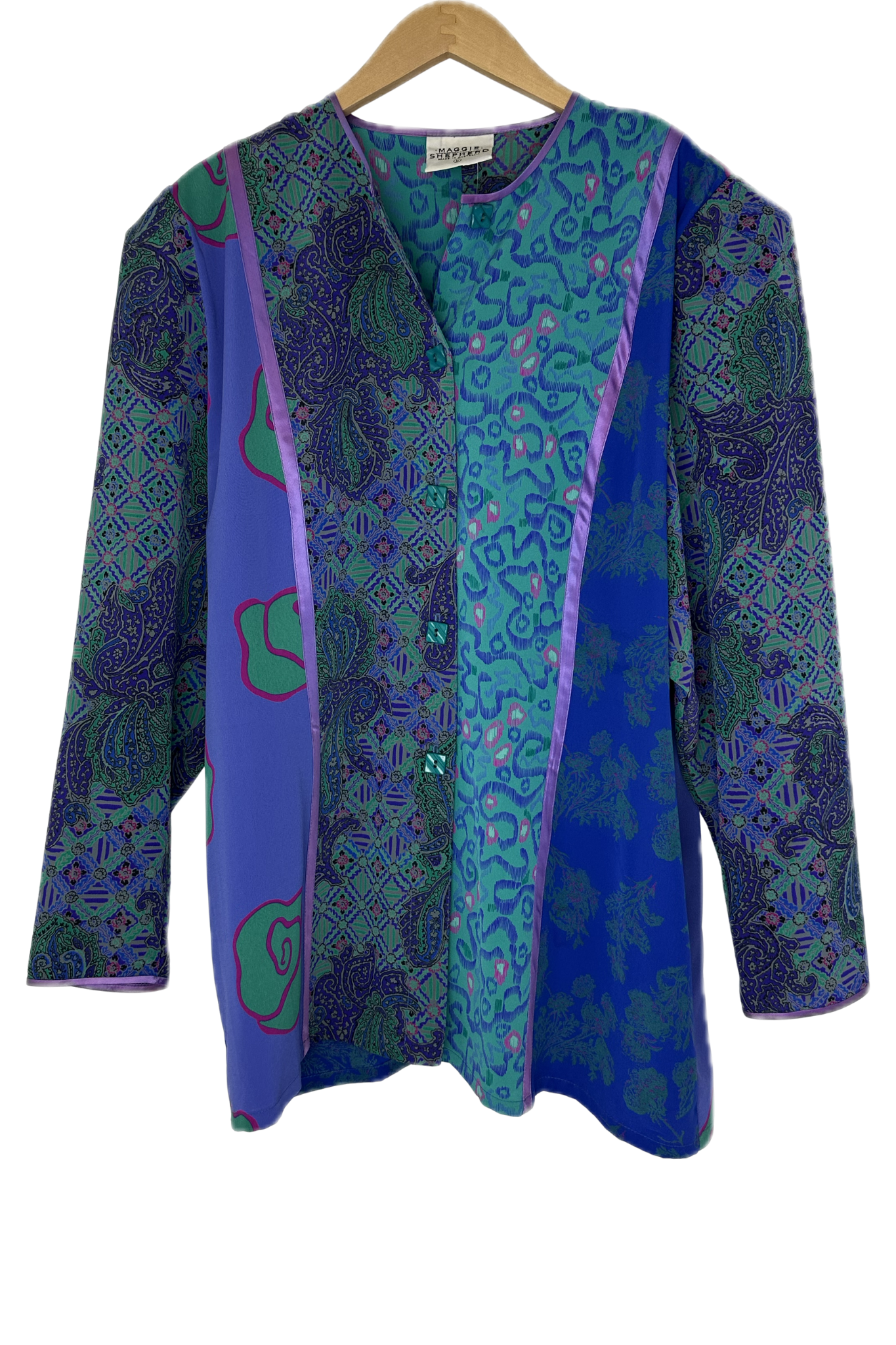 Pre-Owned Maggie Shepherd- Mint/ Purple Multi- Set- Sz L