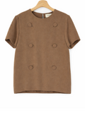 Pre-Owned Yune Ho- Brown- Blouse- Sz S