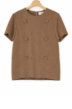 Pre-Owned Yune Ho- Brown- Blouse- Sz S