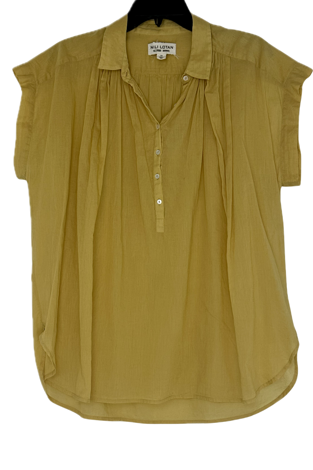 Pre-Owned Nili Lotan- Yellow- Blouse- Sz XS