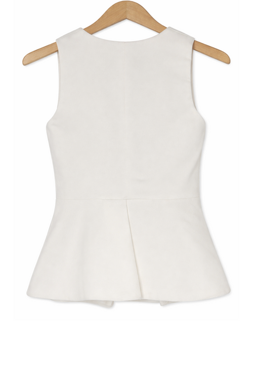 Pre-Owned Alexis-White-Top-Sz XS