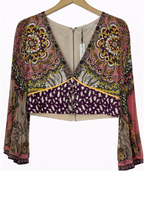 Pre-Owned Alice + Olivia- Pink and Purple Multi- Top- Sz 8