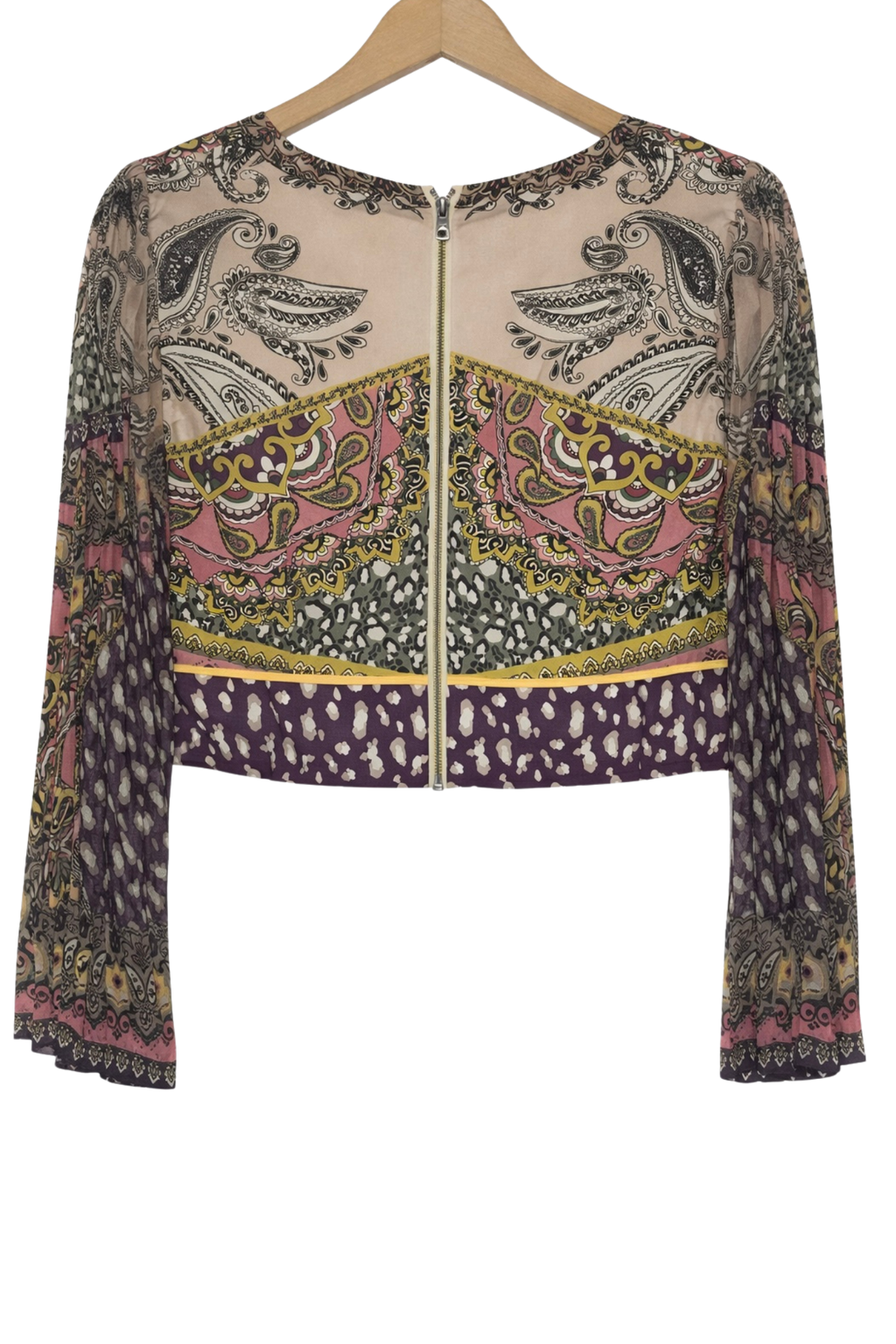 Pre-Owned Alice + Olivia- Pink and Purple Multi- Top- Sz 8