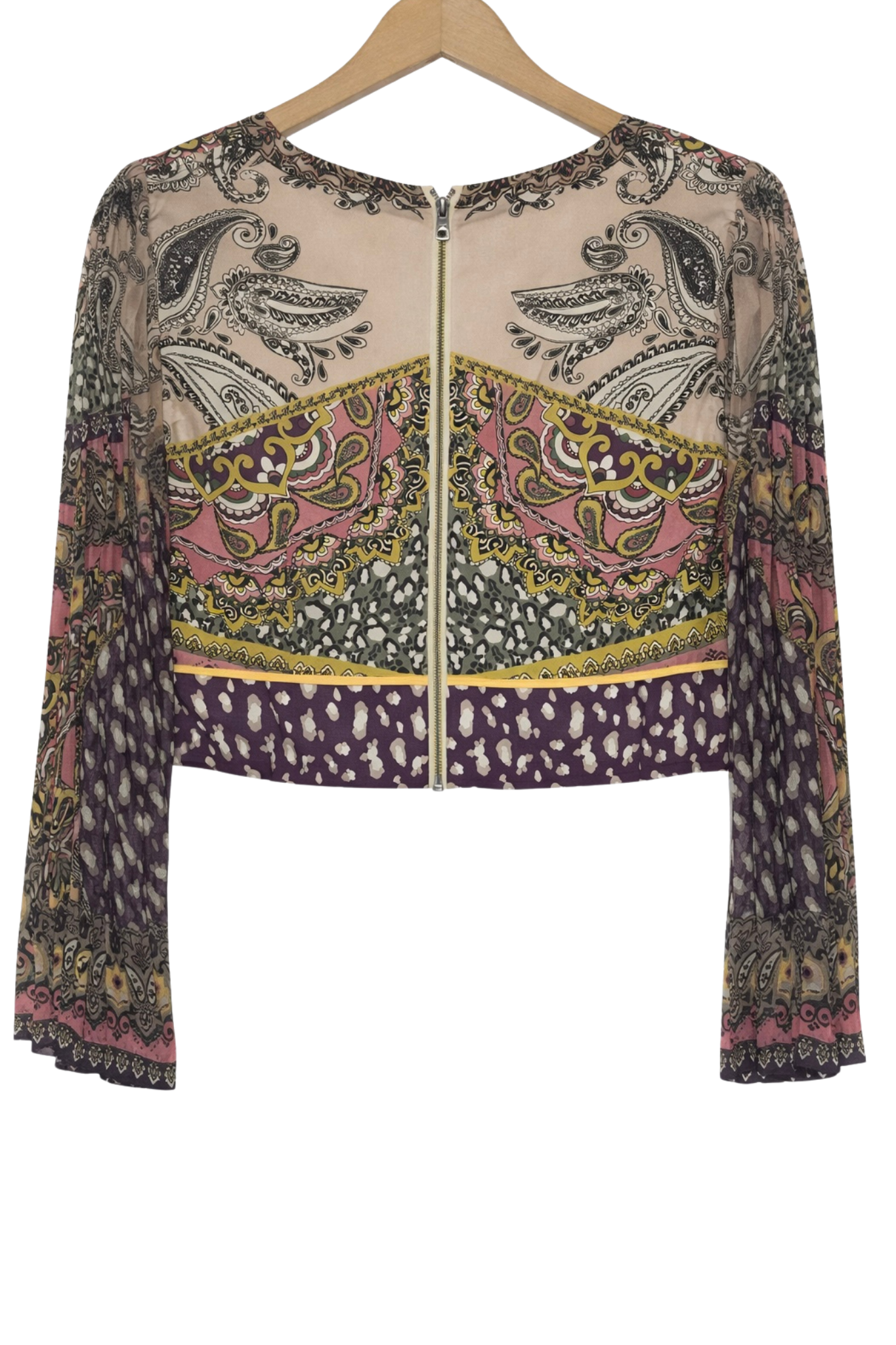 Pre-Owned Alice + Olivia- Pink and Purple Multi- Top- Sz 8