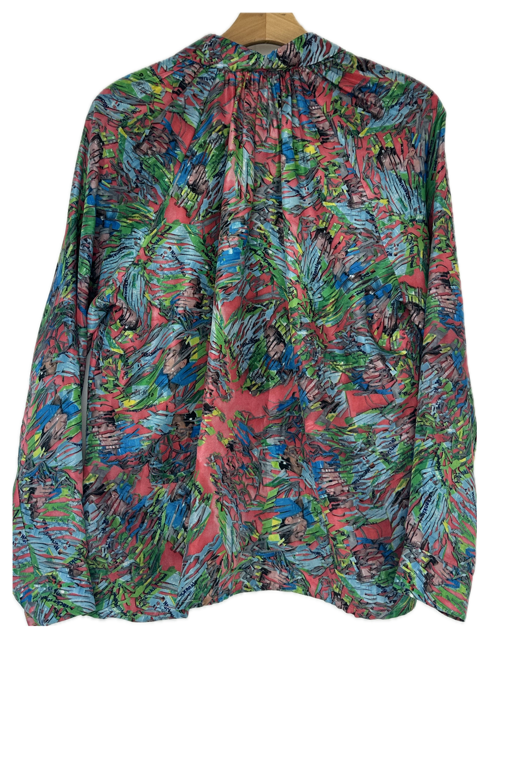 Pre-Owned Anntian-Pink and Blue Multi-Blouse- Sz S