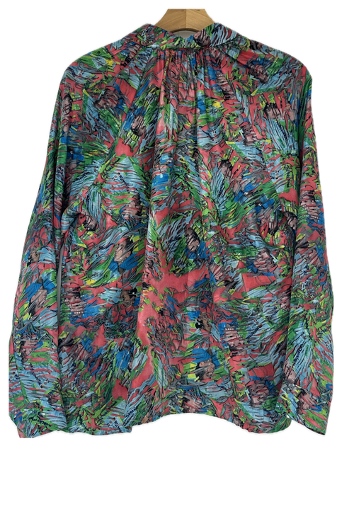 Pre-Owned Anntian-Pink and Blue Multi-Blouse- Sz S