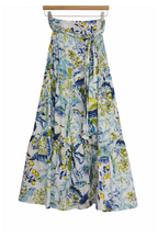 Pre-Owned Banjanan- White and Multi Print- Skirt- Sz S