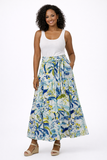 Banjanan- White and Multi Print- Skirt- Sz S