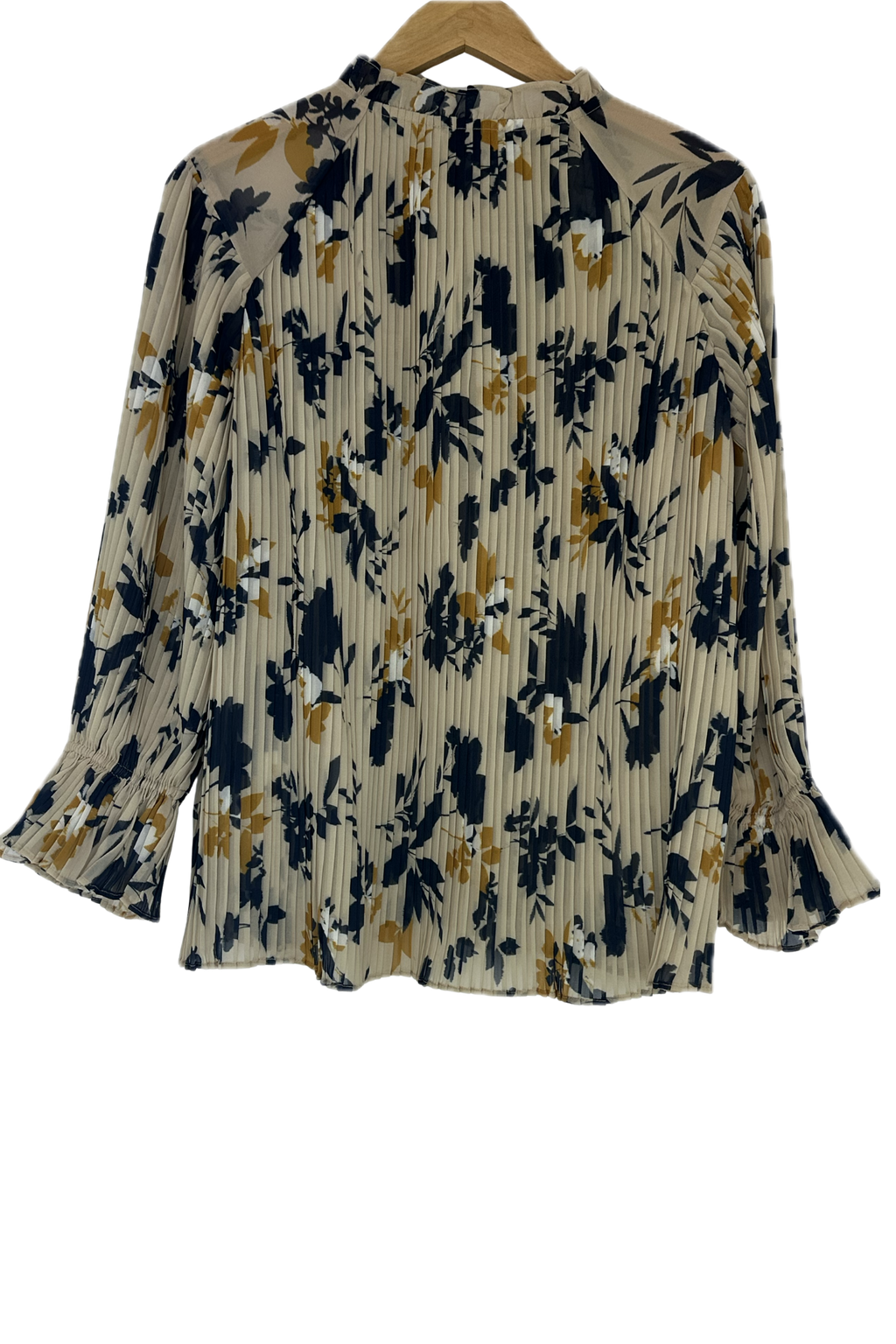 Pre-Owned Christy Lynn- Beige Multi- Blouse- Sz S