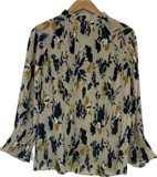 Christy Lynn- Beige Multi- Blouse- Sz S