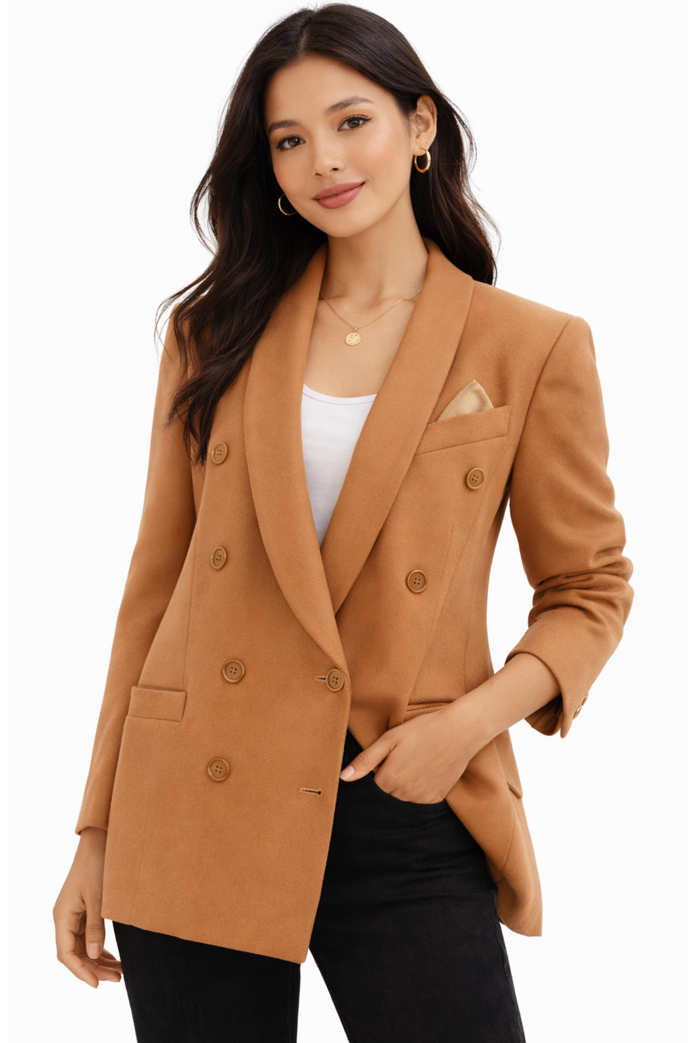 Pre-Owned Escada by Margaretha Ley - Pastel Orange- Blazer- Sz 36