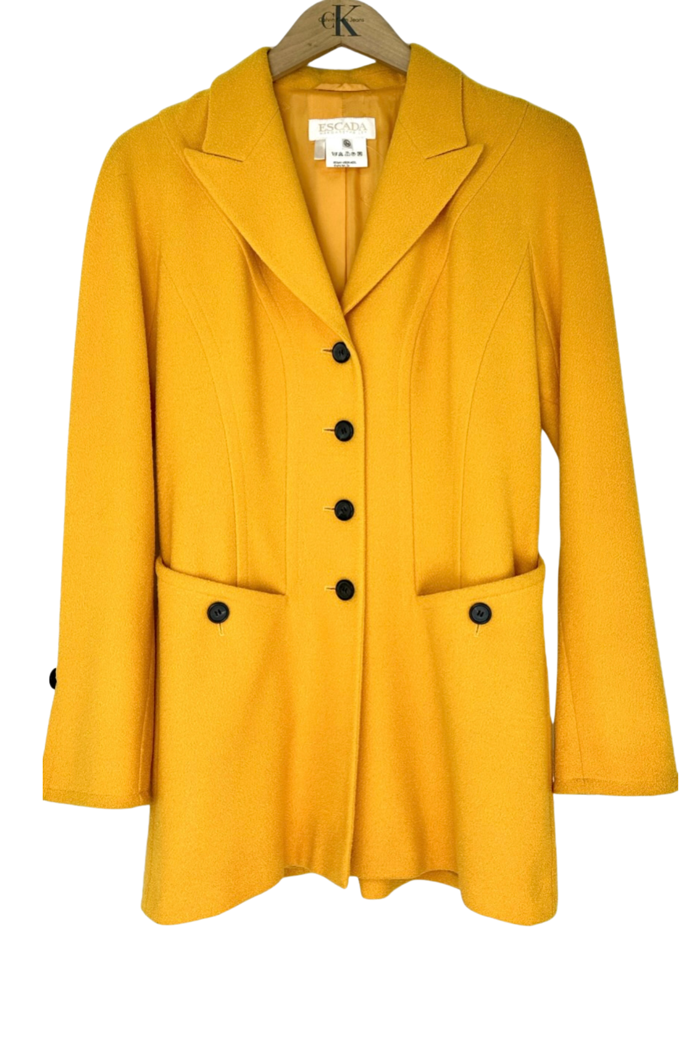 Pre-Owned Escada- Bright Yellow- Skirt Suit- Sz 34