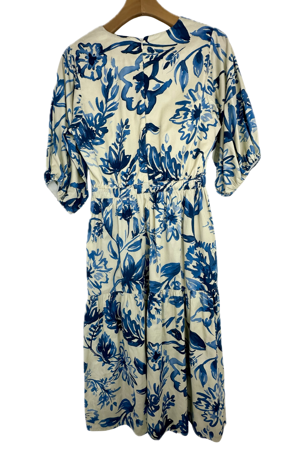 Pre-Owned Figue- White/Blue- Dress- Sz 2