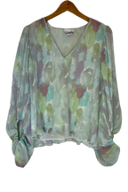 Pre-Owned Ganni- Blue- Blouse- Sz 36