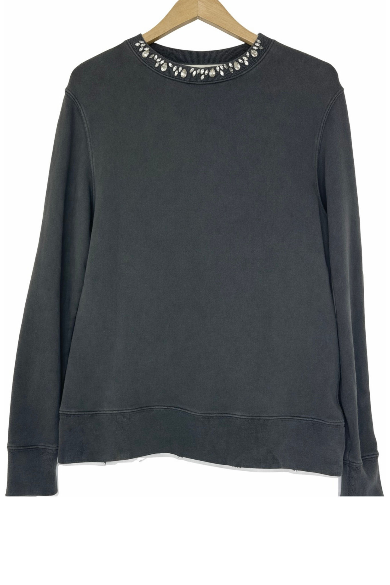 Pre-Owned Golden Goose- Dark Gray- Embellished Crewneck- Sz M
