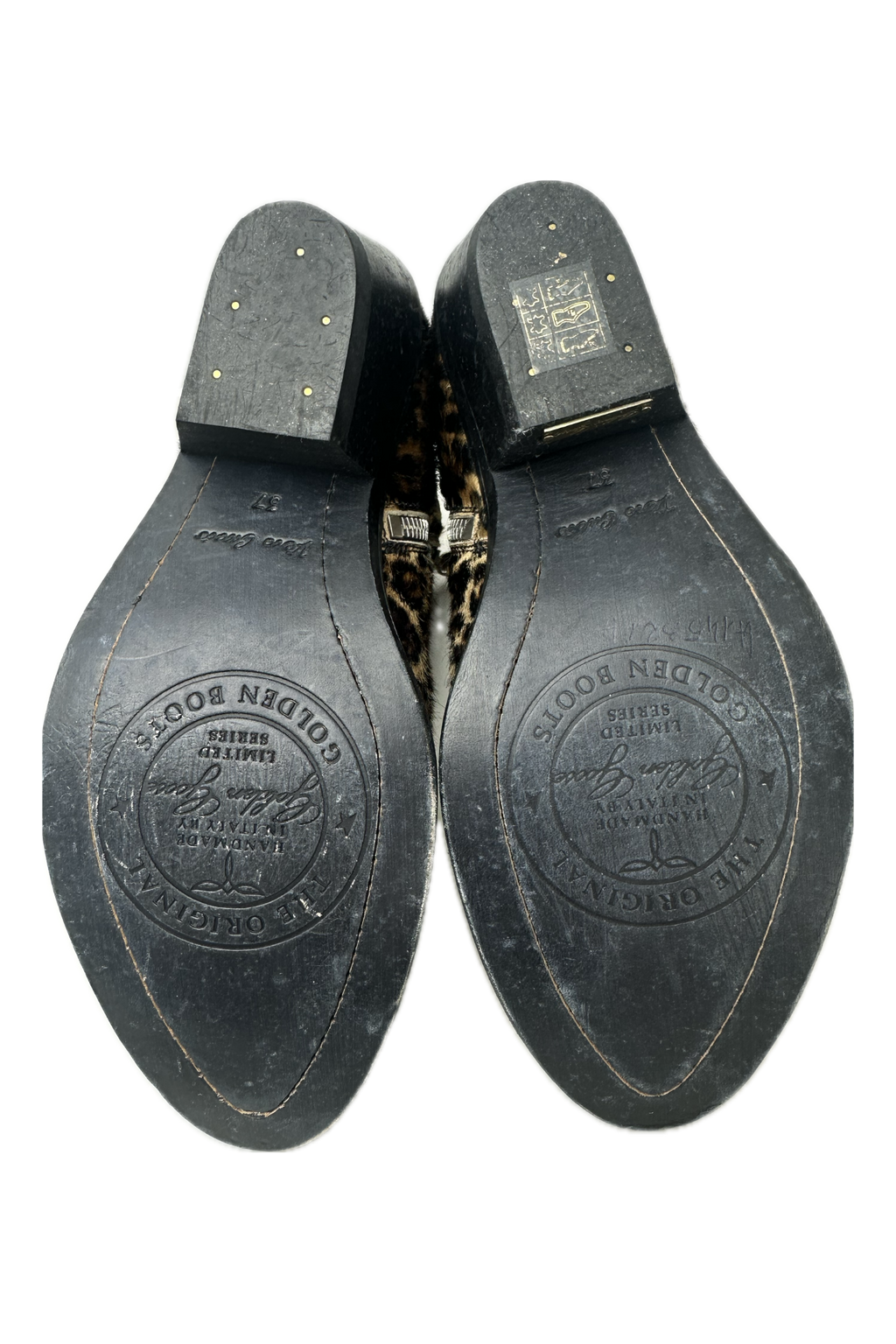 Pre-Owned Golden Goose Limited Series- Brown/Black Multi- Boots- Sz 37