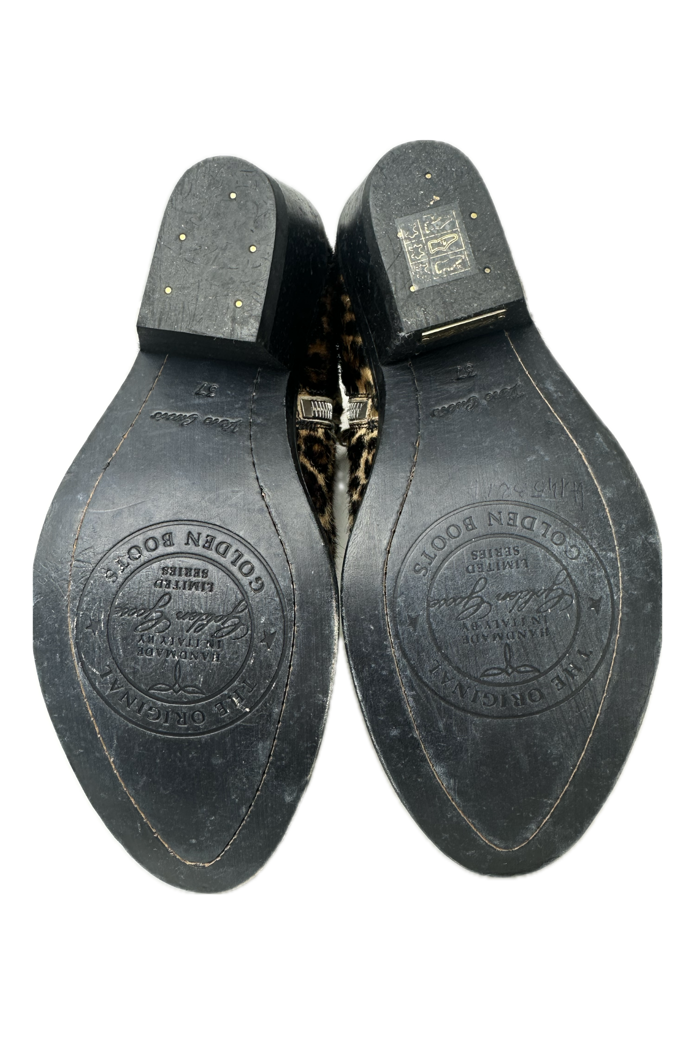 Pre-Owned Golden Goose Limited Series- Brown/Black Multi- Boots- Sz 37