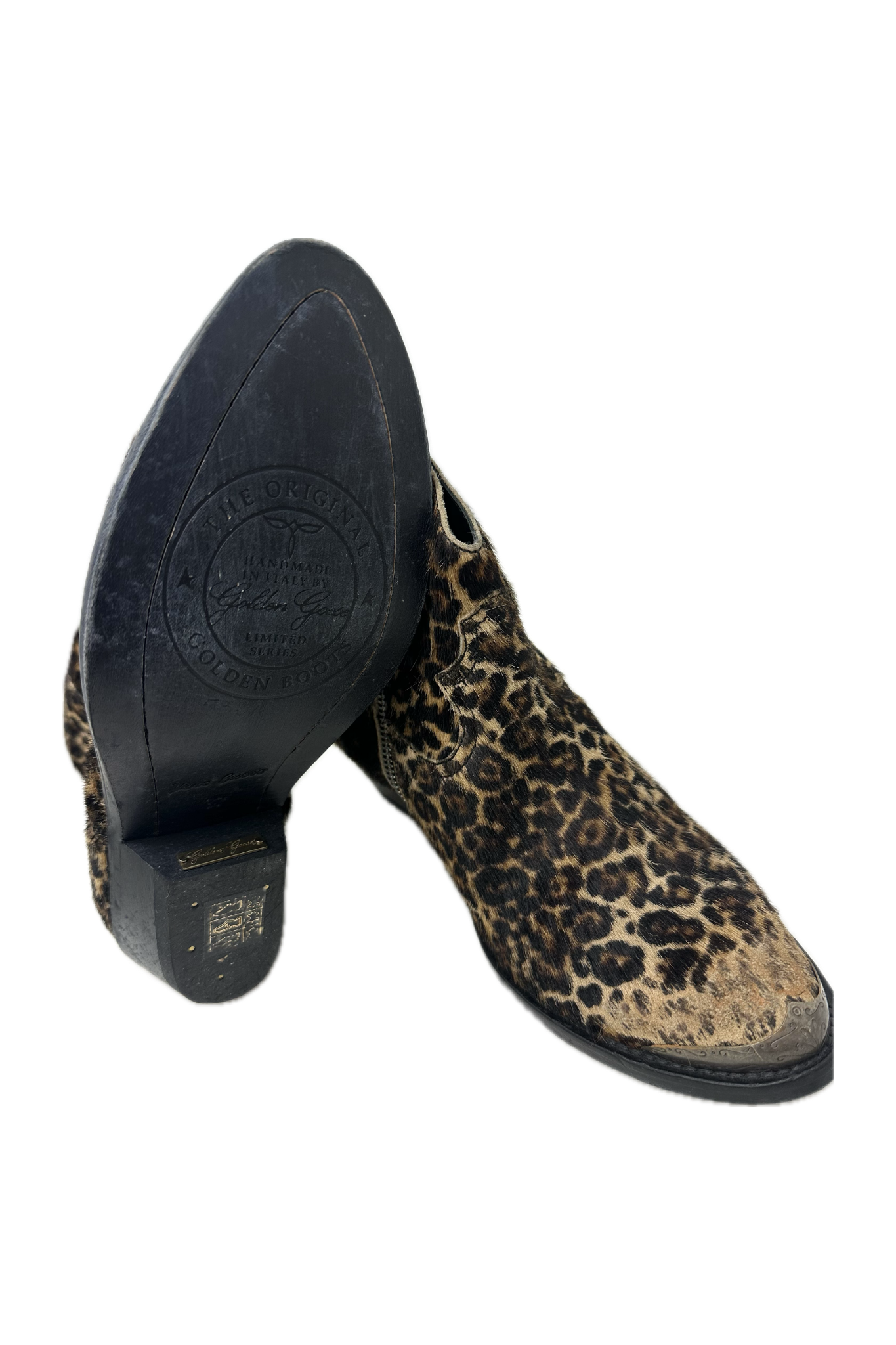 Pre-Owned Golden Goose Limited Series- Brown/Black Multi- Boots- Sz 37