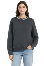 Pre-Owned Golden Goose- Dark Gray- Embellished Crewneck- Sz M