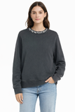 Golden Goose- Dark Gray- Embellished Crewneck- Sz M