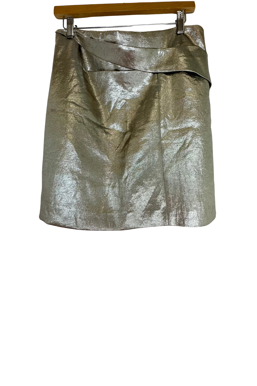 Pre-Owned Halston Heritage- Silver- Skirt- Sz 10