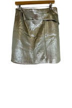Pre-Owned Halston Heritage- Silver- Skirt- Sz 10