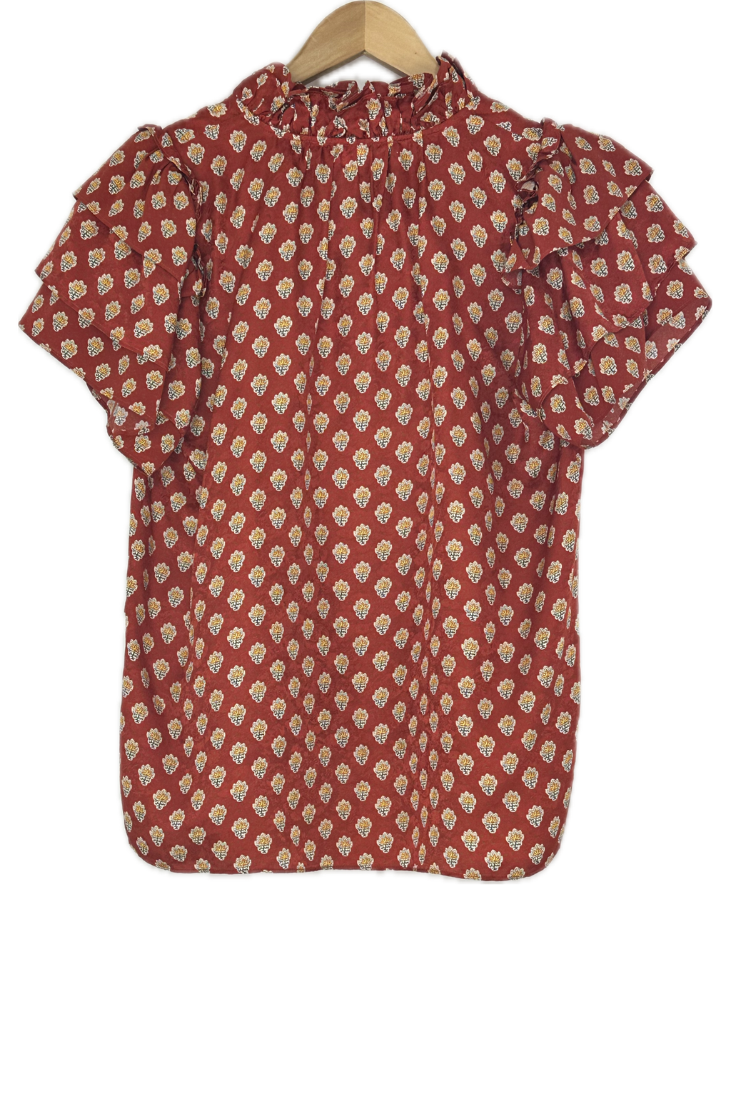 Pre-Owned Hunter Bell NY- Red- Blouse- Sz XS
