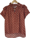 Hunter Bell NY- Red- Blouse- Sz XS