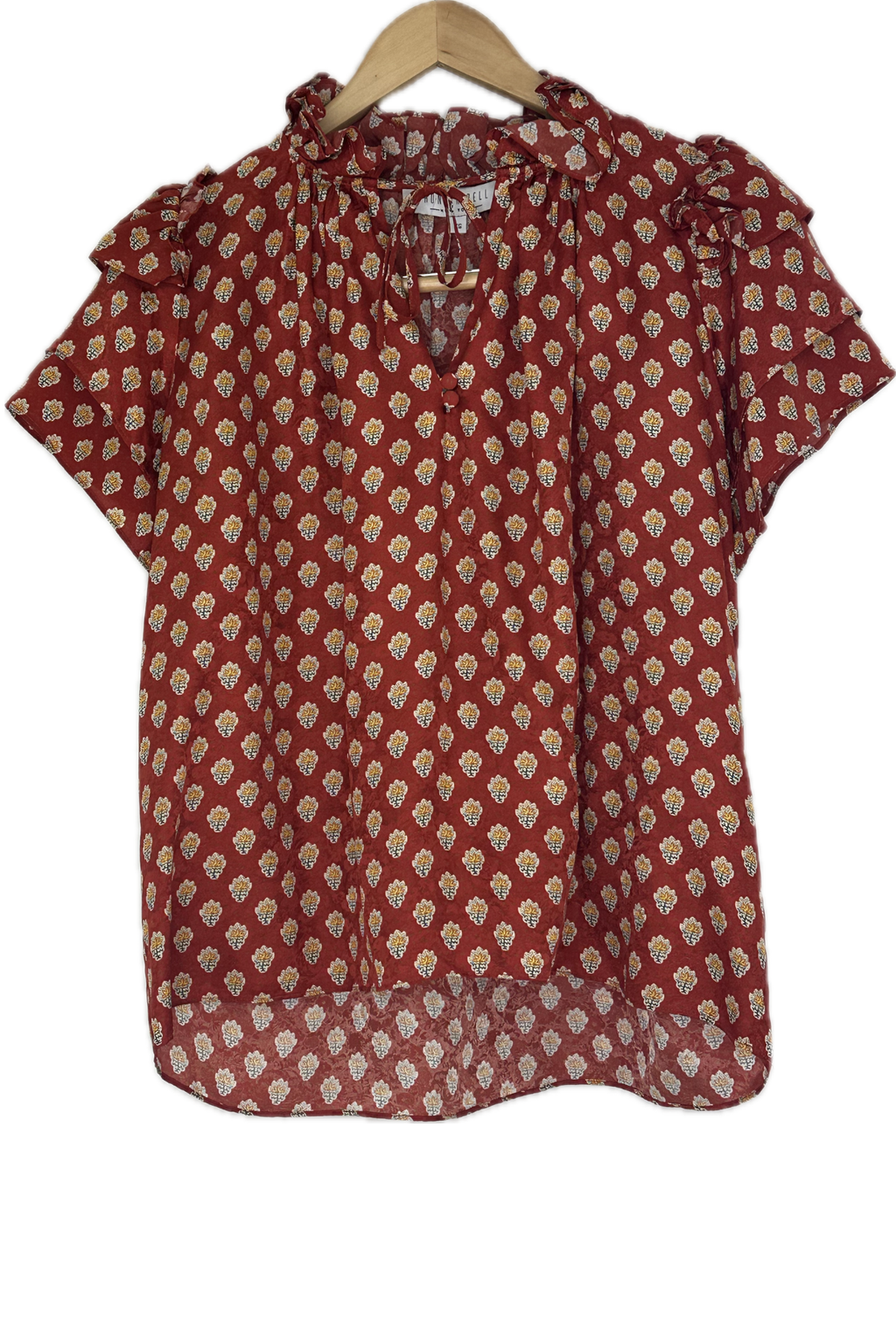 Pre-Owned Hunter Bell NY- Red- Blouse- Sz XS