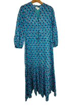 Pre-Owned India Collection by Emerson Fry- Blue- Dress- Sz XS
