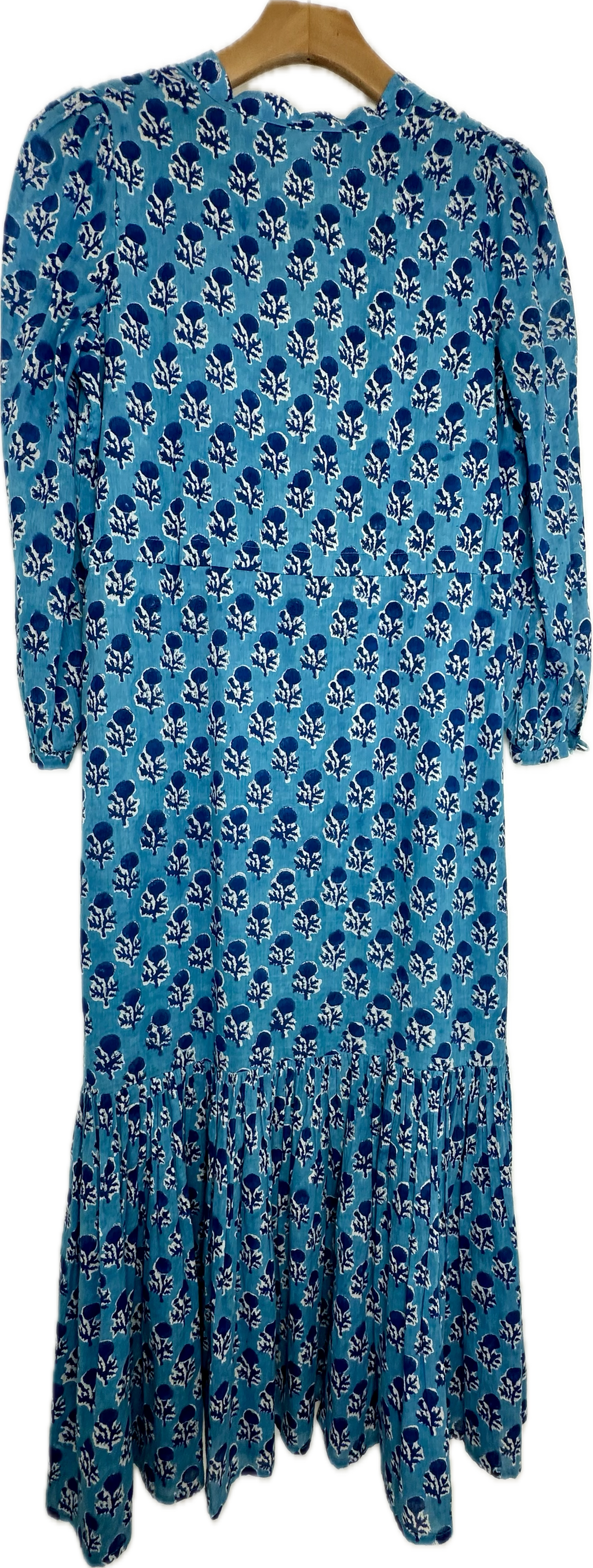 Pre-Owned India Collection by Emerson Fry- Blue- Dress- Sz XS