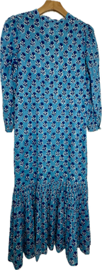 Pre-Owned India Collection by Emerson Fry- Blue- Dress- Sz XS
