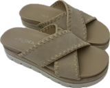 J/Slides NYC- Beige- Sandals- Sz 7.5