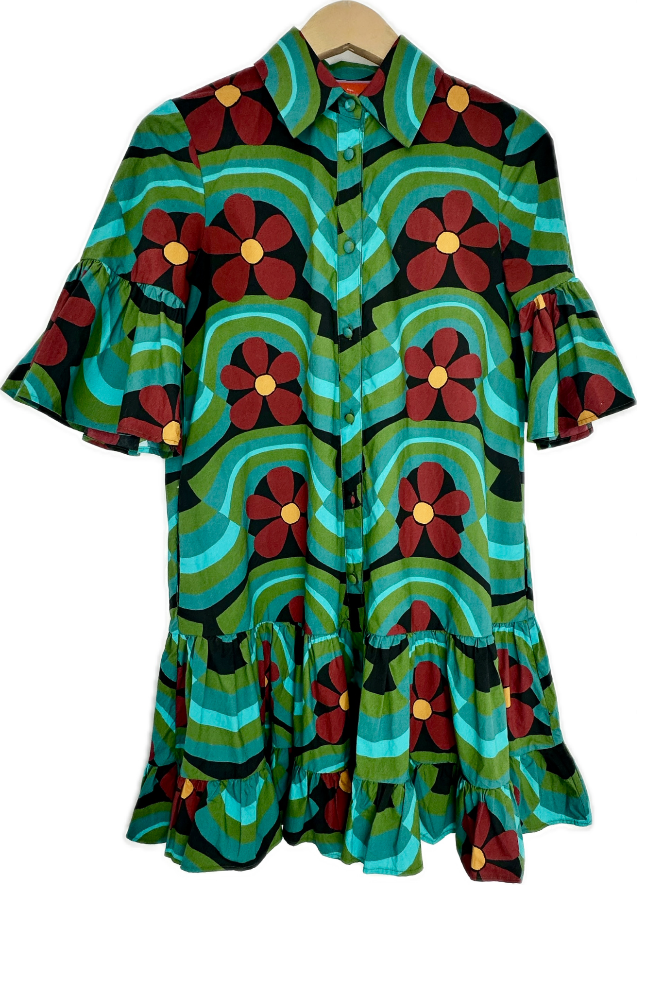 Pre-Owned La Double J- Blue/Green- Dress- XS