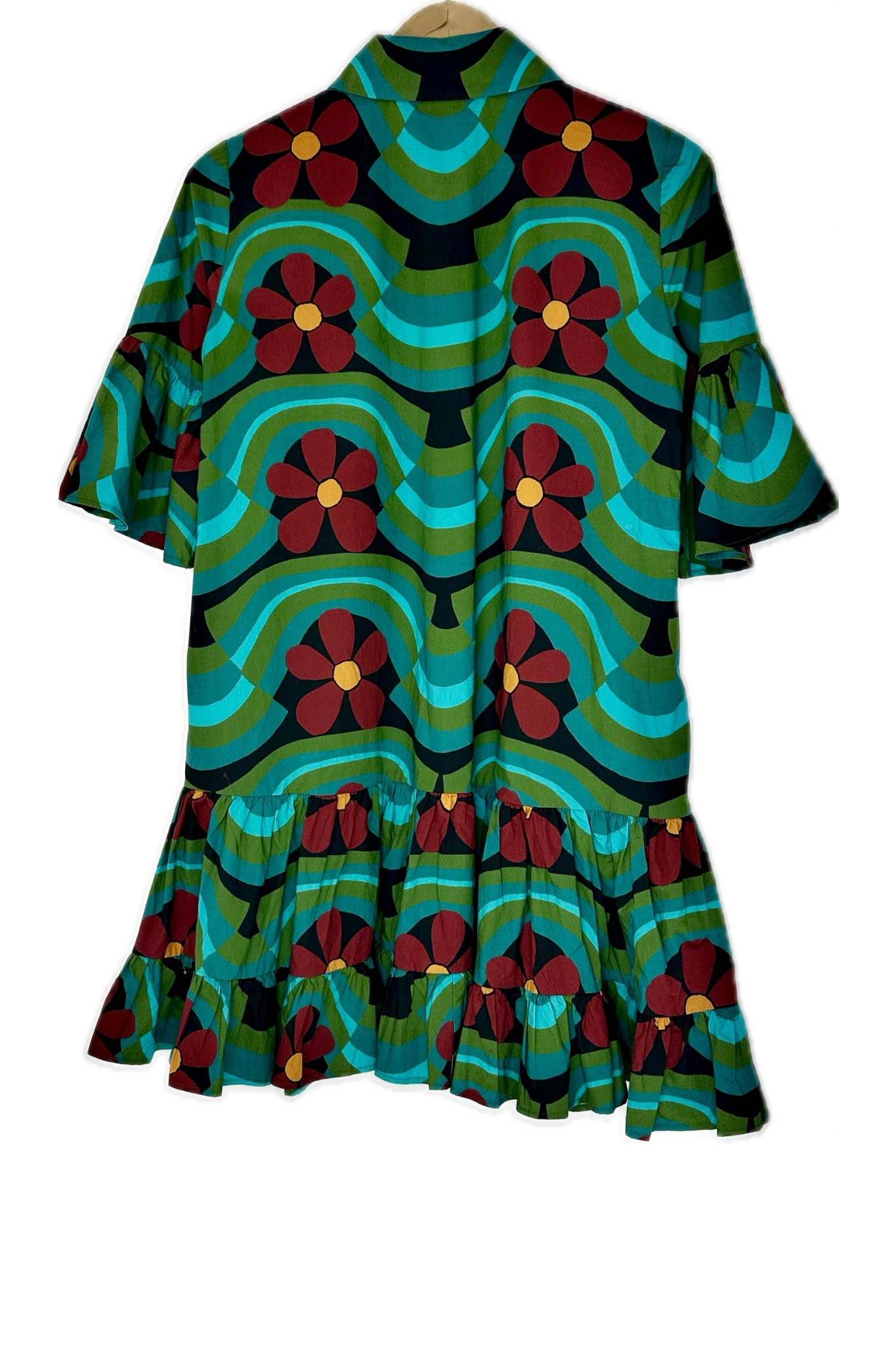 la double j green dress La DoubleJ long-sleeve Swing Dress | Green