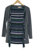 Pre-Owned Lela Rose- Gray- Top- Sz 4