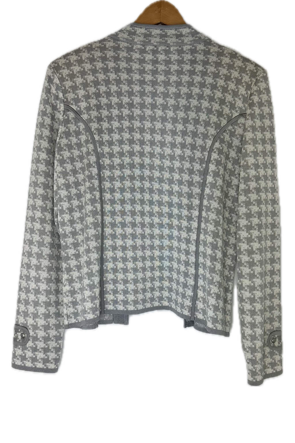 Pre-Owned Ming Wang- White/Gray- Cardigan- Sz M