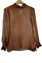 Pre-Owned Reiss- Brown- Top- Sz 4