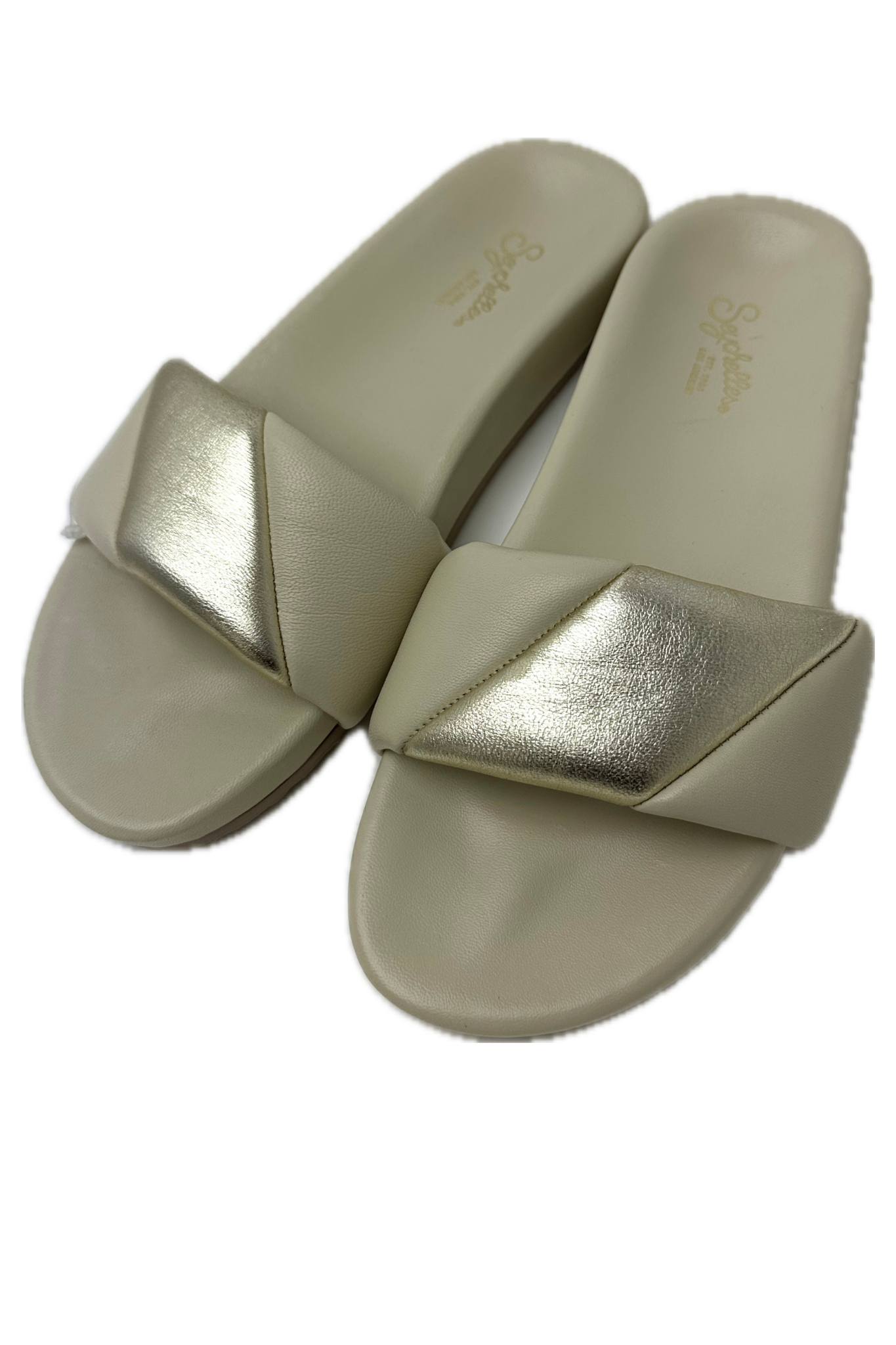 Pre-Owned Seychelles- Beige/Gold- Sandals- Sz 8