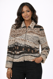 St. John Collection- Beige Multi-Jacket- Sz 2