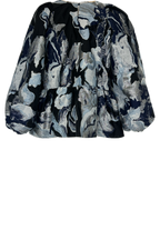 Pre-Owned Stine Goya - Black and Blue Multi- Blouse- Sz XS