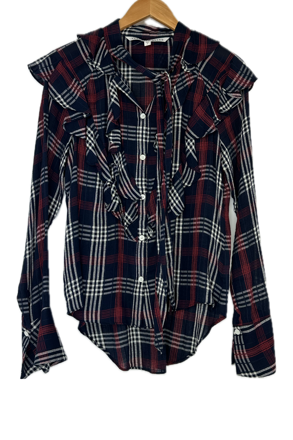 Pre-Owned Veronica Beard- Navy- Long Sleeve Top- Sz 6