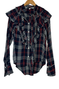 Pre-Owned Veronica Beard- Navy- Long Sleeve Top- Sz 6