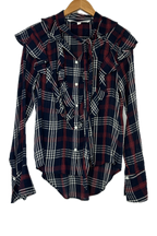 Pre-Owned Veronica Beard- Navy- Long Sleeve Top- Sz 6