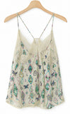 Zadig + Voltaire- Cream and Multi- Camisole- Sz XS
